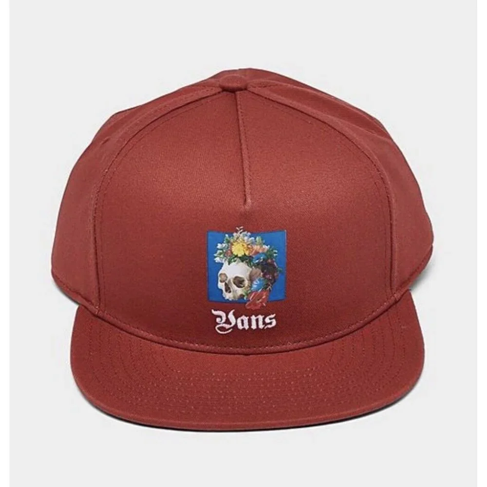 VANS Jockey Death Bloom Snapback Chili Oil Hat  Men’s Сap Brand New With Tags - Picture 2 of 5